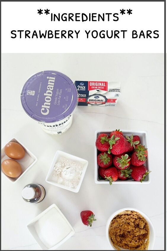 strawberry yogurt bars, strawberry yogurt bars ingredient list