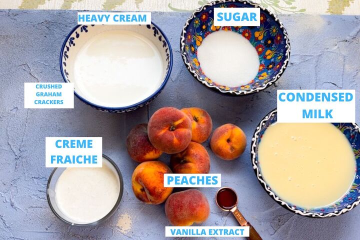 peaches and cream ice cream, recipes for ice cream makers without eggs