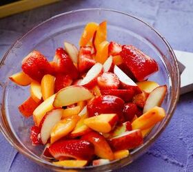 mint honey stone fruit salad