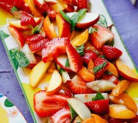 mint honey stone fruit salad