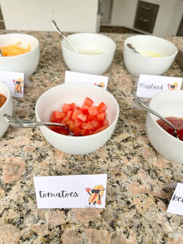 create a gourmet hot dog bar for your next summer party