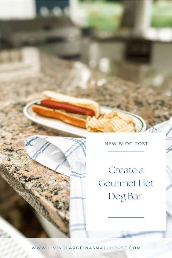 create a gourmet hot dog bar for your next summer party