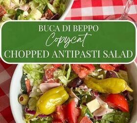 chopped antipasto salad recipe buca di beppo copycat, Buca di Beppo copycat chopped antipasti salad Pinterest graphic