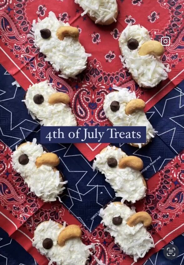 patriotic eagle cookies