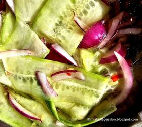 How To Make Quick Pickled Cucumber Ribbons With Onions