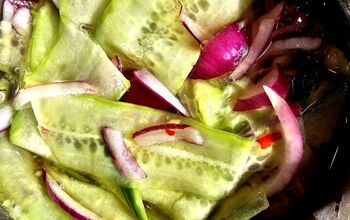 How To Make Quick Pickled Cucumber Ribbons With Onions
