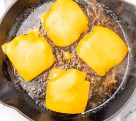 easy to make cast iron skillet burgers, Add the cheese