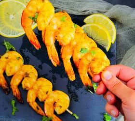 tandoori shrimp recipe tandoori prawns, Tandoori prawns on skewers