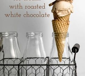 Easy Coffee Malt Roasted White Chocolate Ice Cream!
