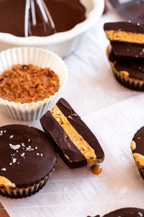 almond butter and chocolate cups, This no bake treat is easy to make and comes together in no time at all