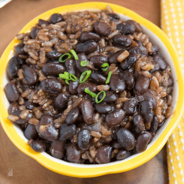 instant pot black beans and brown rice