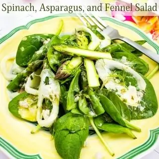 broccoli salad with bacon almonds and orange, Spinach Asparagus and Fennel Salad