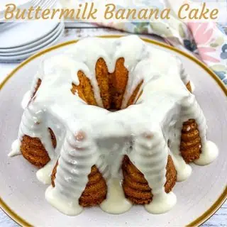 cookie dough milkshake, Buttermilk Banana Cake