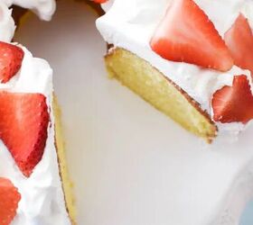 how to make the best strawberries cream lemon cake, Strawberries and Cream lemon cake 1