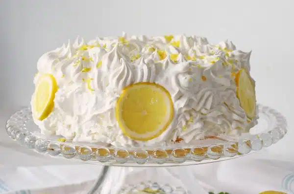 lemon chiffon cake recipe, Frosted Chiffon cake1