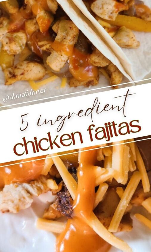 5 ingredient chicken fajitas, These deliciously easy 5 ingredient chicken fajitas can be customized in a variety of ways that the whole family will enjoy