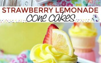 Strawberry Lemonade Cupcakes in a Cone Recipe