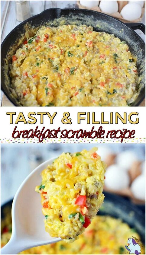 tasty and filling breakfast scramble recipe, Breakfast Scramble Recipe