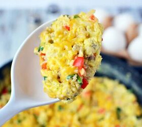 tasty and filling breakfast scramble recipe, Breakfast Scramble with eggs and veggies Recipe
