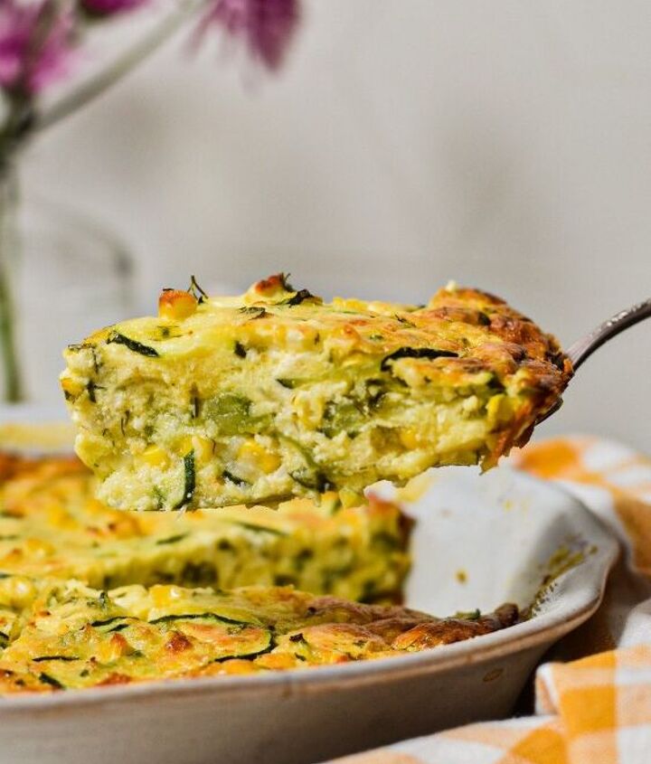 Zucchini Corn and Feta Crustless Quiche | Foodtalk Zucchini Corn and Feta Crustless Quiche | Foodtalk