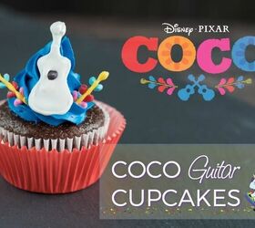 Adorable Disney Pixar Coco Inspired Guitar Cupcakes Recipe With Printa