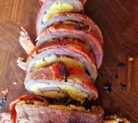 bacon wrapped cranberry schnitzel
