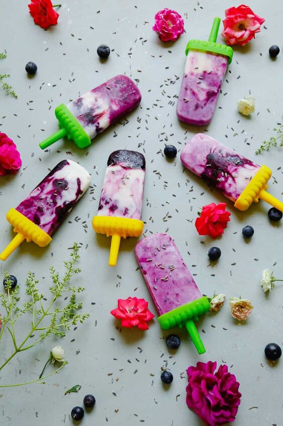 blueberry lavender popsicles dairy free, Blueberry Lavender Popsicles Dairy Free