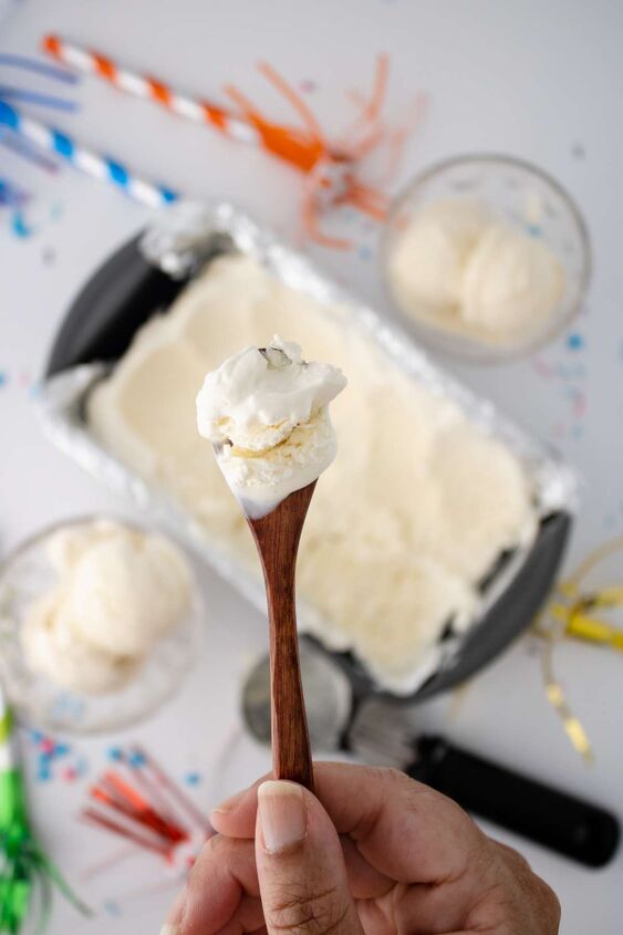 easy no churn vanilla bean ice cream recipe, How to Make No Churn Ice Cream