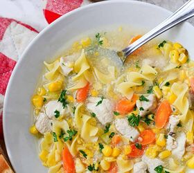 chicken and sweet corn soup, Chicken corn noodle soup