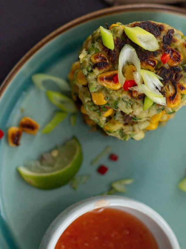 easy quick and delicious vegan tuna mayo salad tastes better than, How to Make Vegan Zucchini Corn Fritters