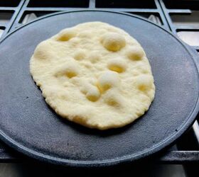 homemade naan recipe easy no knead recipe video, Just look at those perfect air pockets
