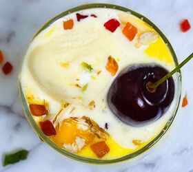 mango mastani recipe indian mango milkshake, serve immediately