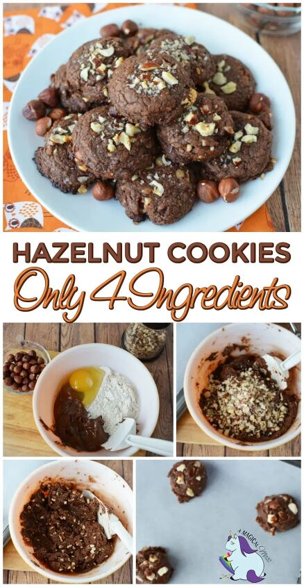 easy chocolate hazelnut cookie recipe, Easy Chocolate Hazelnut Cookie Recipe with Only 4 Ingredients