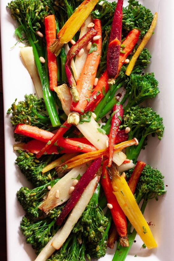Rainbow Carrots with Broccolini
