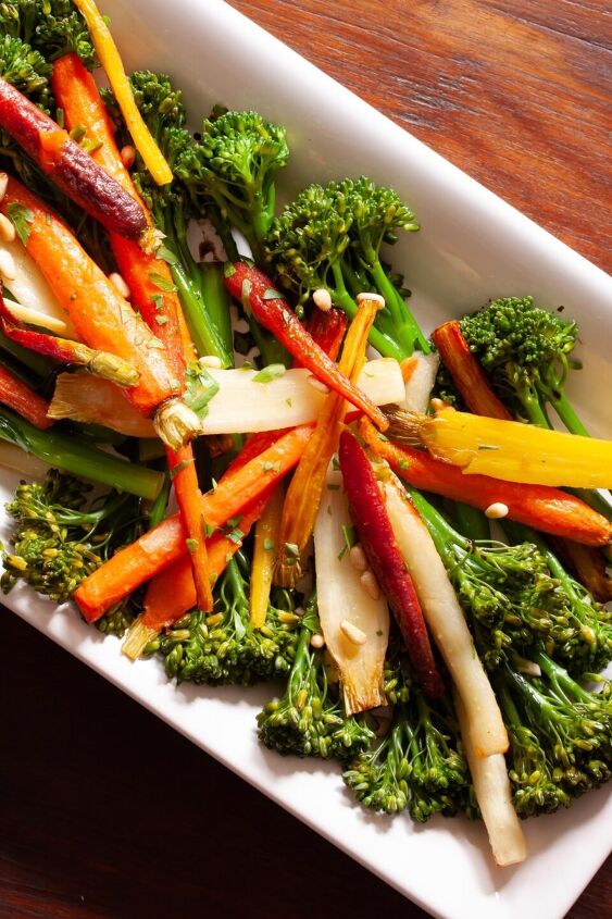 Rainbow Carrots with Broccolini