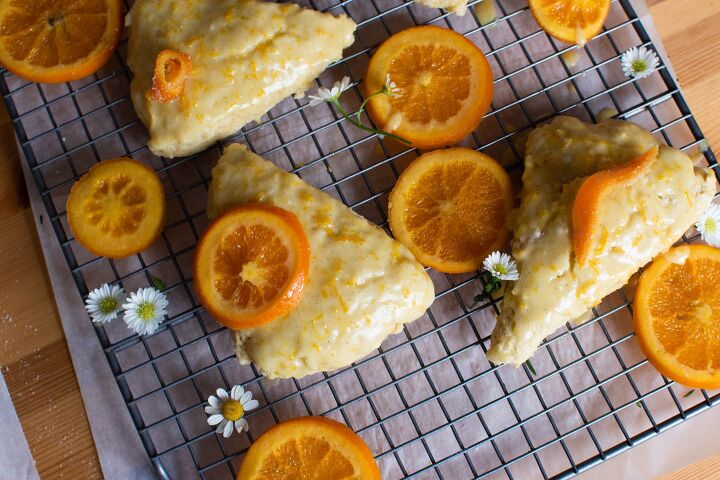 orange vanilla bean soft scones