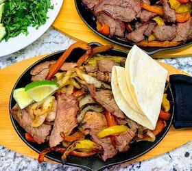 <b>Our dinner suggestion:</b> Sizzling steak fajitas on the grill