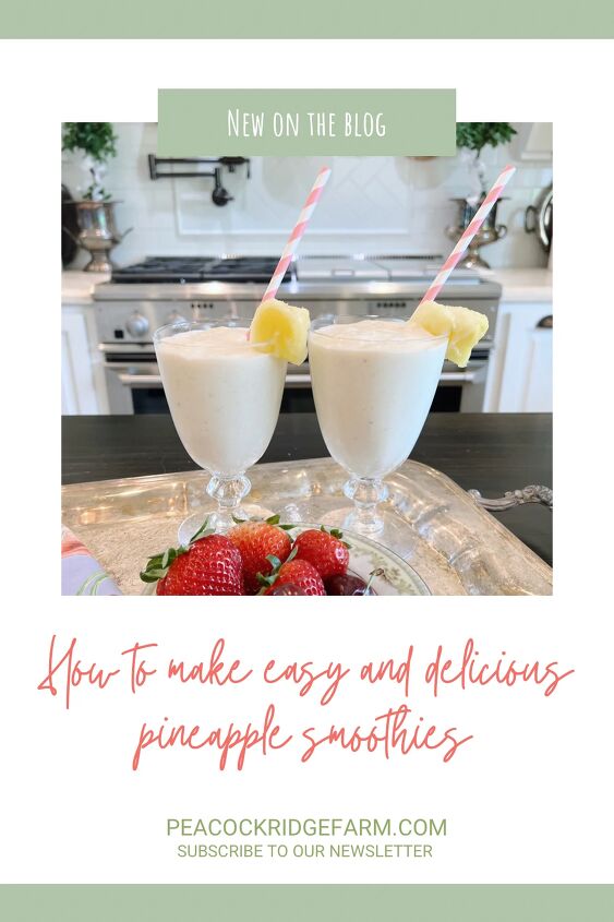 how to make easy and delicious pineapple smoothies