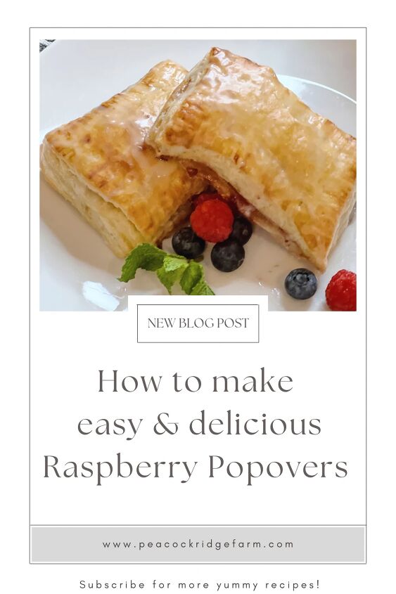 how to make easy and delicious raspberry popovers