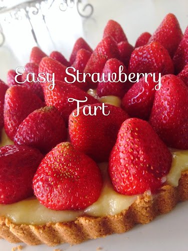 quick and easy strawberry tart, Easy strawberry tart Karins Kottage