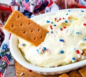 Red, White, and Blue Cheesecake Dip Recipe
