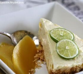 unbaked mango lime cheesecake