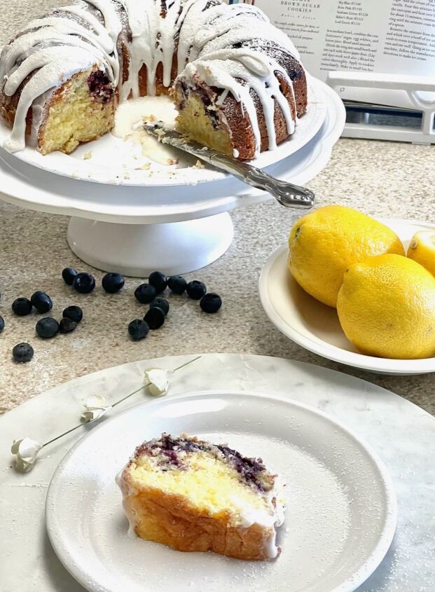 delicious lemon blueberry bundt cake and it s gluten free