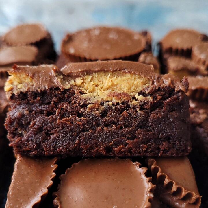 peanut butter cup brownies, reese s peanut butter cup brownies