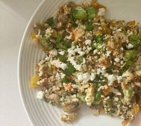 quick and easy vegetable egg scramble