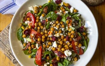 Roasted Chickpea, Feta & Cranberry Salad, Tomato Pesto Dressing