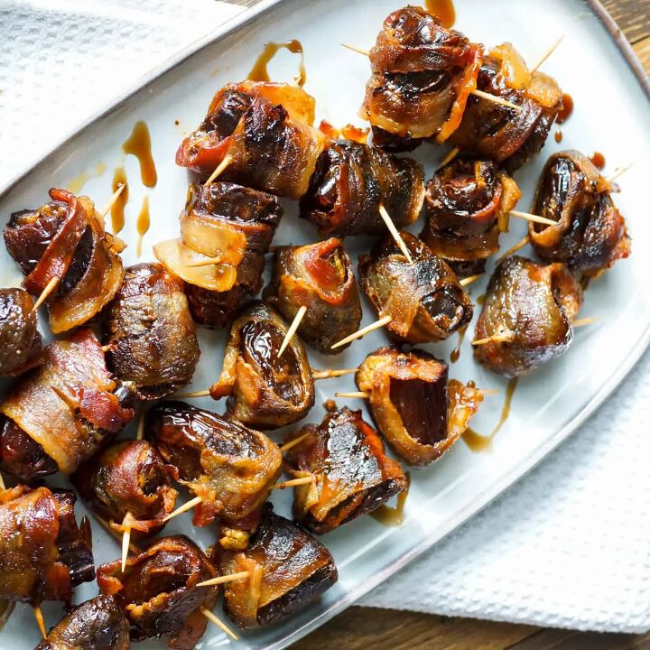 11 grilled recipes that are perfect for backyard bbqs, Grilled Bacon Wrapped Dates Devils On Horseback