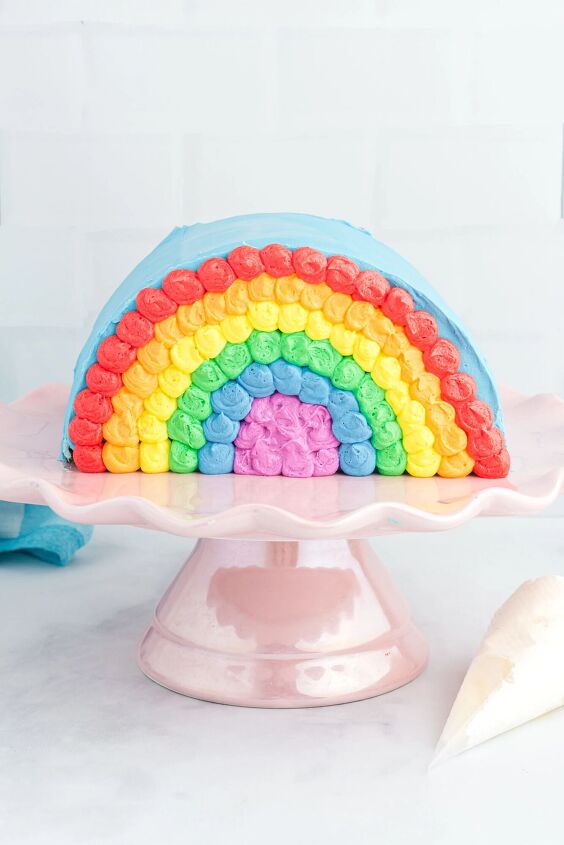 how to make a funfetti rainbow cake perfect for every celebration, pretty funfetti rainbow cake