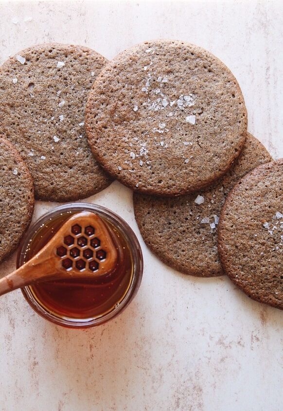 honey brownies, buckwheat and honey cookies with sea salt
