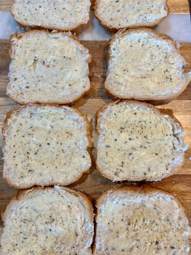 freezer prep garlic bread